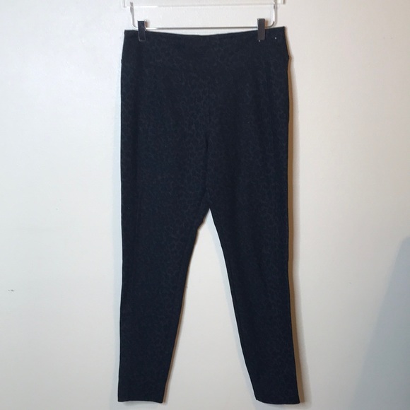 New York Rewash Brand XL High Rise Leggings Animal Print Pockets Black Gray - Picture 1 of 3